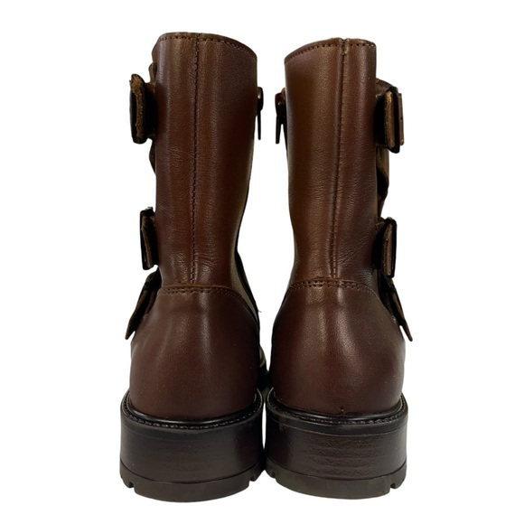Bootlegger‎ Astra Buckled Moto Boots Womens Size EU38 US7-7.5 - Picture 10 of 14